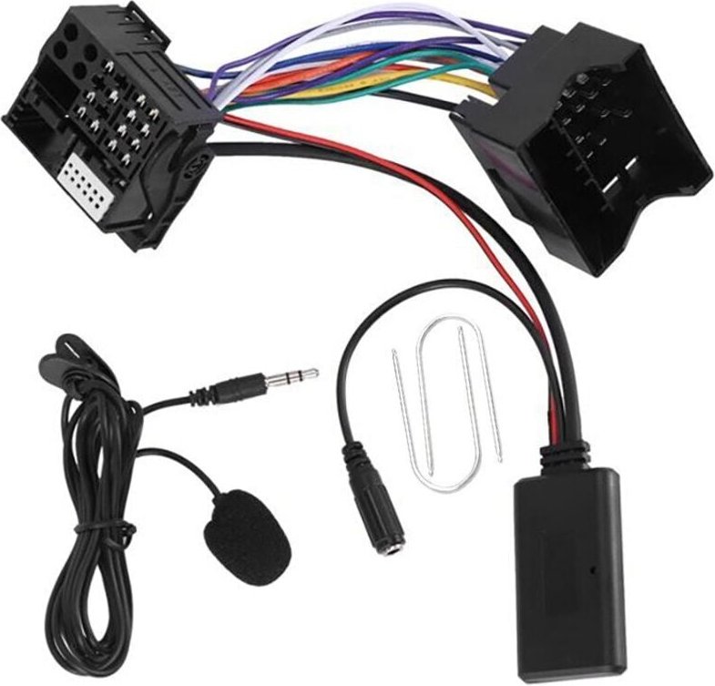LLWL Bluetooth-Adapter für Opel CD30/70/DVD90, ABS, Schwarz