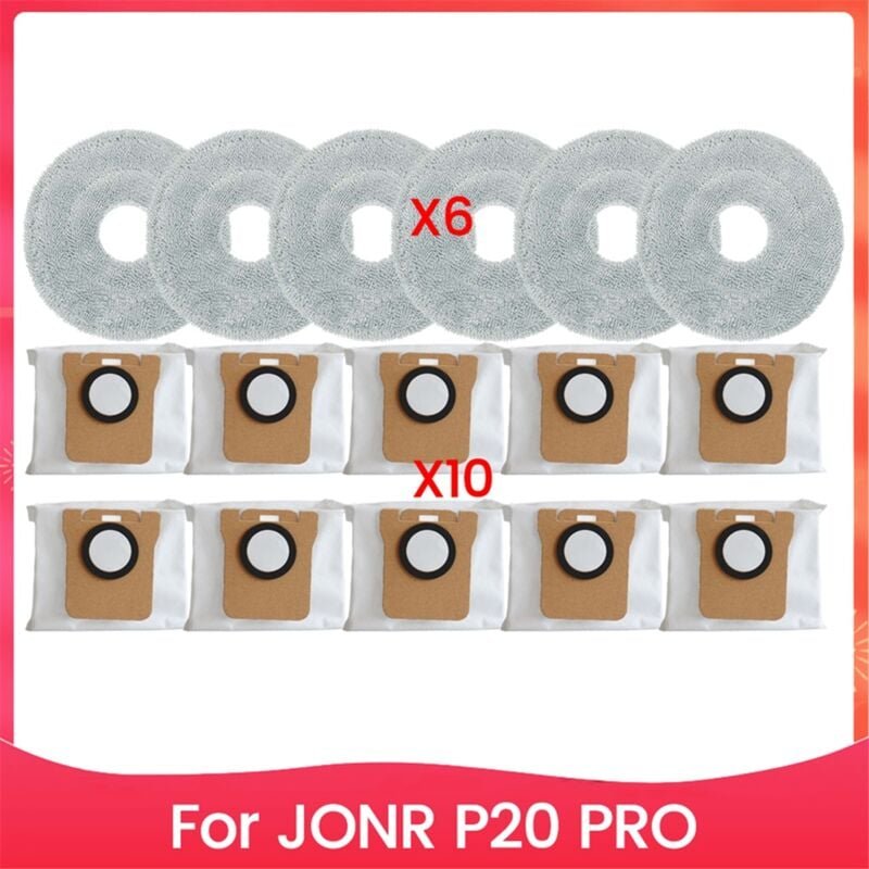 Für P20 pro Staubsauger Staubbeutel Mopp Tuch 16PCS
