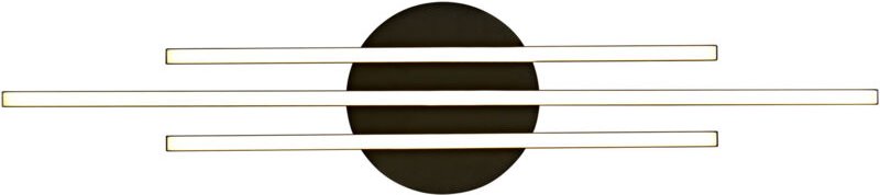 LED Deckenleuchte Cindy schwarz 81 x 18 cm warmweiß Deckenlampe