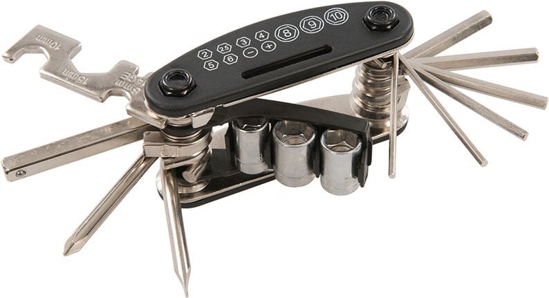 Silverline - Multifunktionswerkzeug für Fahrräder Innensechskant Maulschlüssel Schraubendreher