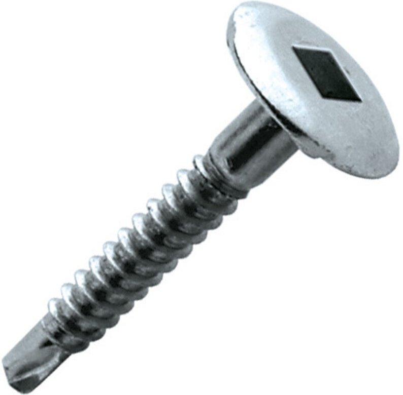 Scell-it - Schachtel 250 Selbstbohrschrauben mit rundem Kopf breit verzinkt SQ2 - 4.8 x 25 mm - TRLQ48025