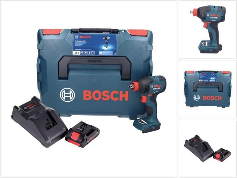 Bosch gdx 18V-210 c Professional Akku Drehschlagschrauber 18 v 210 Nm Brushless + 1x ProCORE Akku 4,0 Ah + Ladegerät + L...