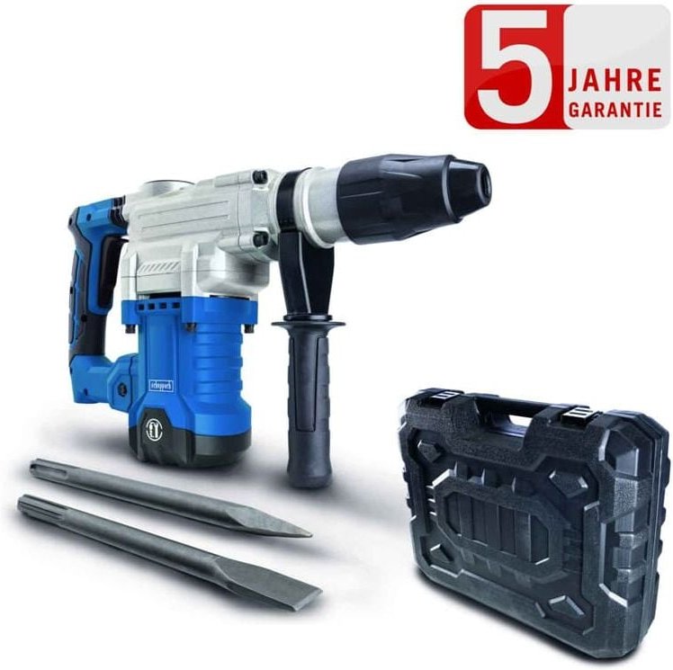 Bohrhammer DH1600Max Scheppach 1600W 10Joule SDS-Max inkl. Koffer, Spitz- & Flachmeißel