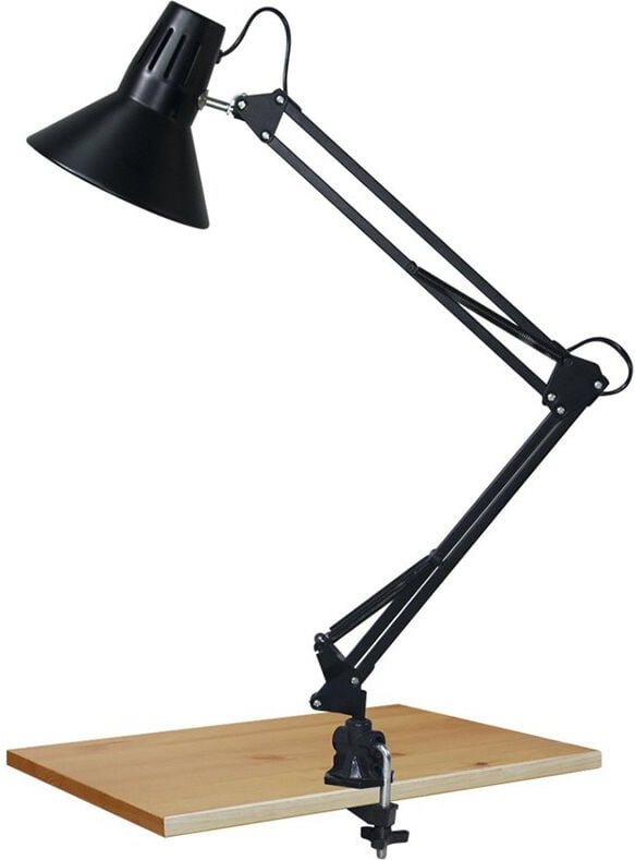 Brilliant Lampe, Hobby Schreibtischlampe schwarz, Metall, normale Lampen (nicht enthalten), A++