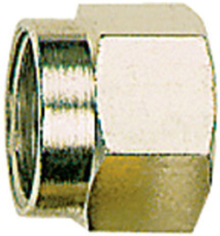 Berwurfmutter, M26x1,5, Rohr-Außen-Ø 18 mm, Messing vern. - Riegler