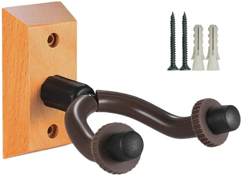 Fitags - Gitarren-Wandhalterung, Gitarrenhaken, Gitarrenaufhänger aus Holz für Folk-E-Gitarre