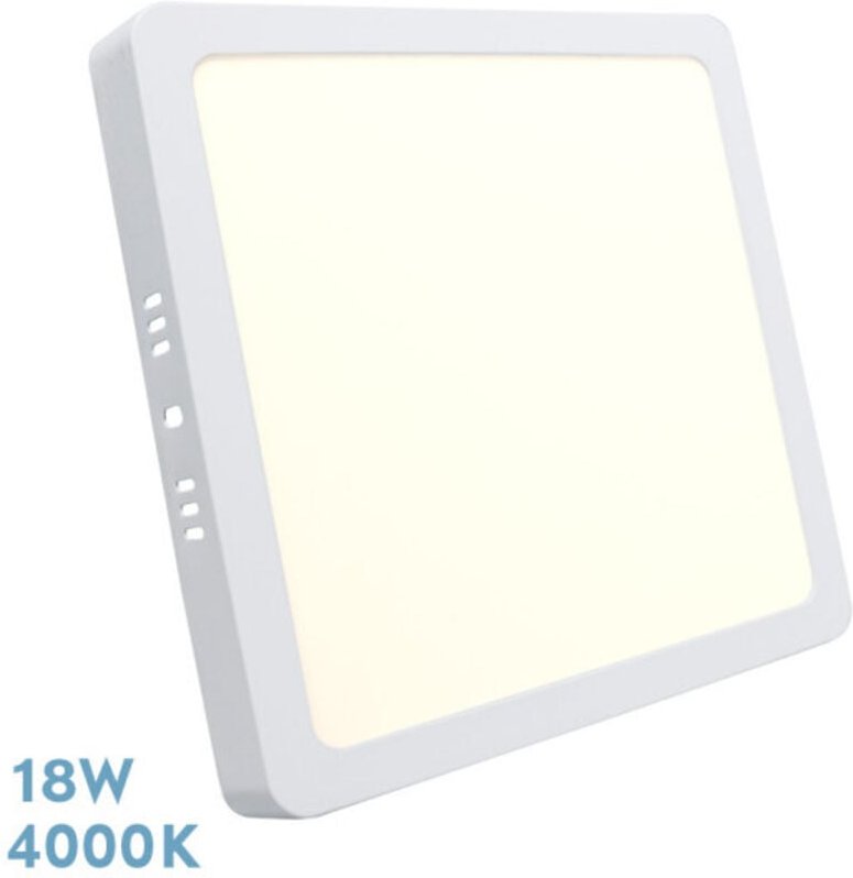 Fabrilamp - Downlight Quadratische Oberfläche Selenit 18w 4000k White 1620 Lm 2,8x22,5x22,5 Cm