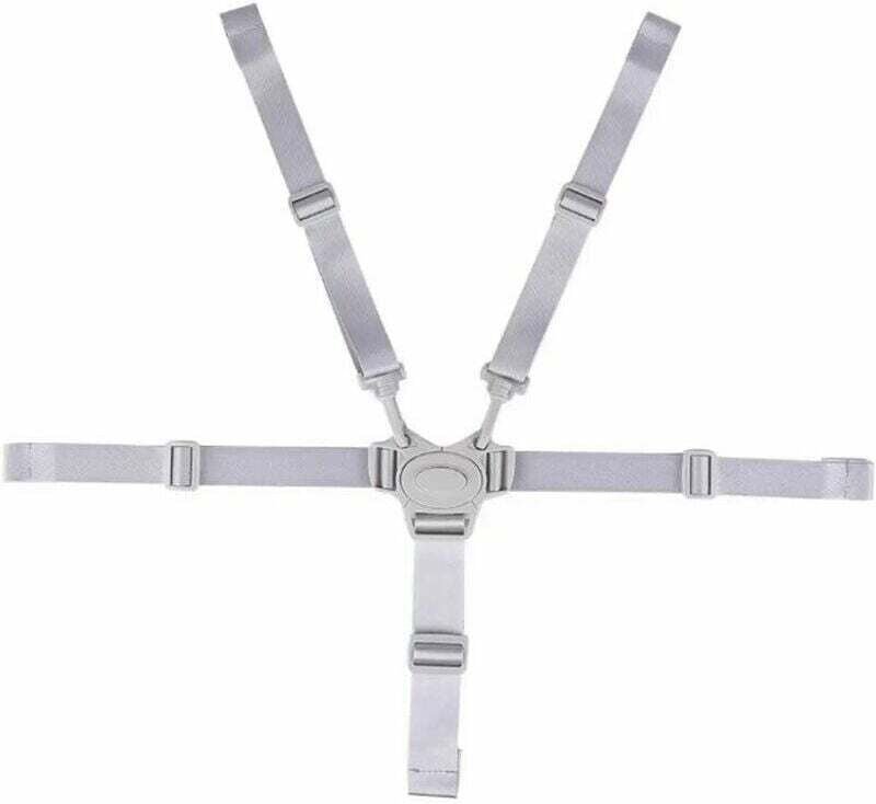 Hochstuhl-Gurtersatz, modische Hochstuhl-Ersatzgurte, 5-Punkt-verstellbarer Gurtgurt - KZQ