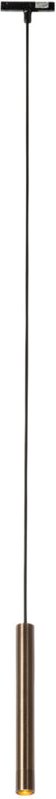 Moderne Pendelleuchte Dunkelbronze für 1-phasiges Schienensystem - Slimline Keno