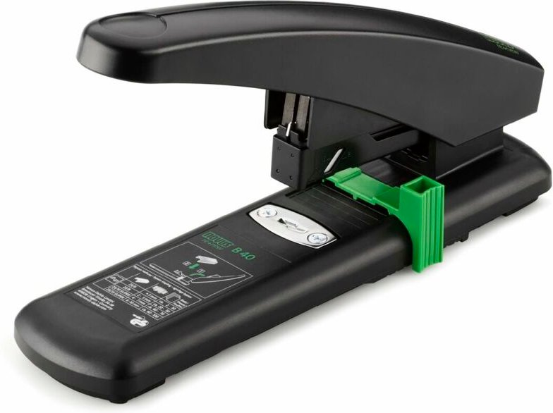 B 40 re+new - Hefter de nachhaltige Blöcke (Kapazität de Heften 100 Blatt, Anti-Blockier-System, unten de Kunststoff und...