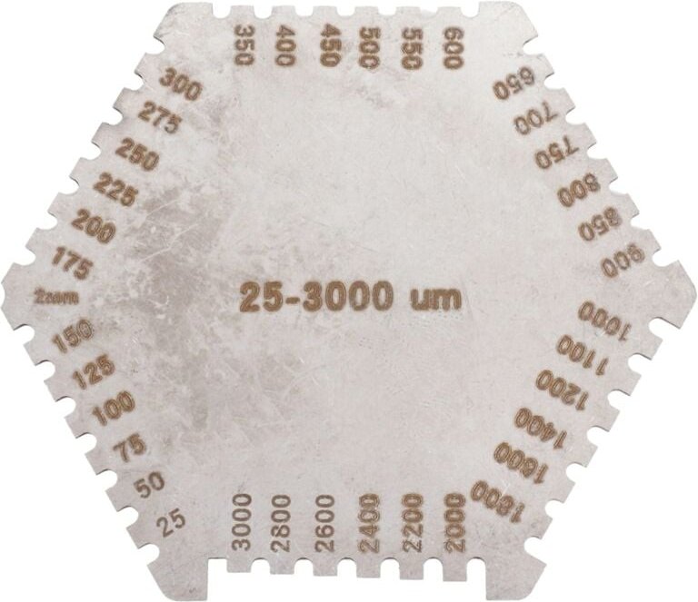 Hoch PräZises Sechskant Nass Film Kamm Instrument Aus Edelstahl Membran Dicken Mess GeräT