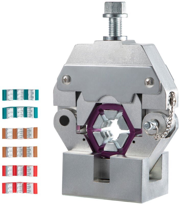 Mophorn - 71550 Tragbare manuelle hydraulische Rohrpresse – Schlauch-Crimpwerkzeug-Set mit 4 Matrizen für Auto-Klimaanla...