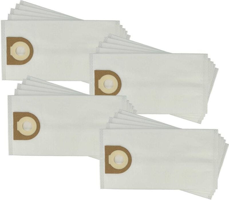 20x Staubbeutel kompatibel mit Cleancraft flexCAT 16 h Staubsauger - Mikrovlies, 28,3cm x 14,5cm Weiß - Vhbw