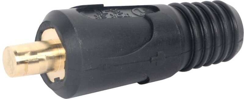 ELMAG Schweißkabel-Stecker, schwarz, 35/50 mm2, Zapfen-Ø 13 mm, 60% ED @ 315A