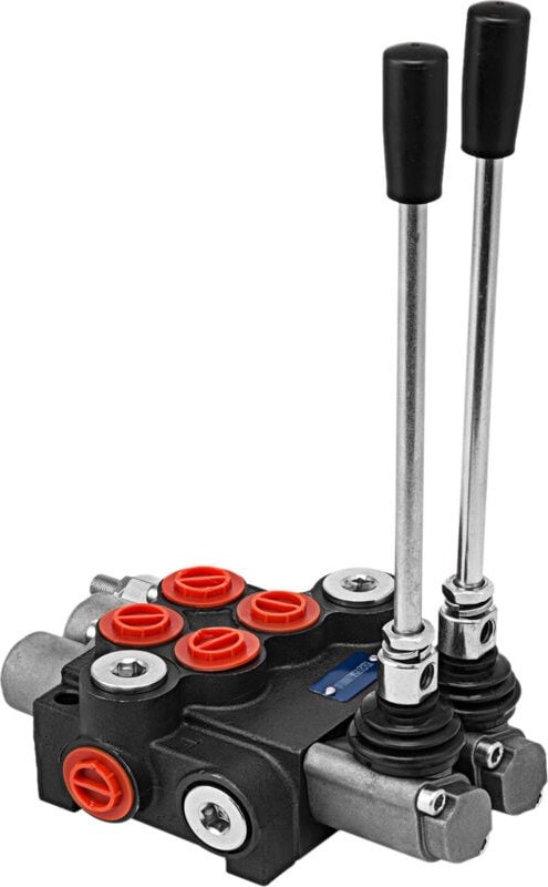 Hydraulikventil mit 2 Spulen, 11 gpm, Richtungssteuerung, doppeltwirkend, für Traktoren, Lader, Tanks - Mophorn