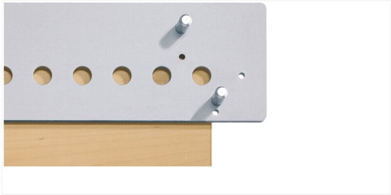 Hettich - Accura 32 Bohrbalken , Aluminium 1000mm mit 3 Anschlag-/Absteckstift