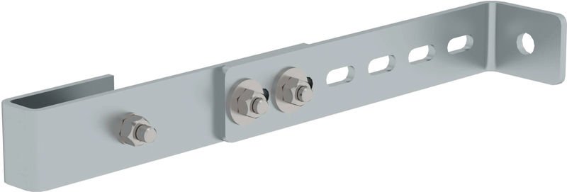 Günzburger Steigtechnik Wandhalter verstellbar Stahl verzinkt 150 - 300 mm für Schachtleitern - 060019