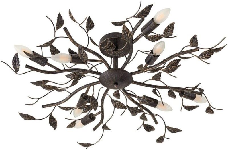 Taklampa "Yos" aus metaller für sovrum von Lindby