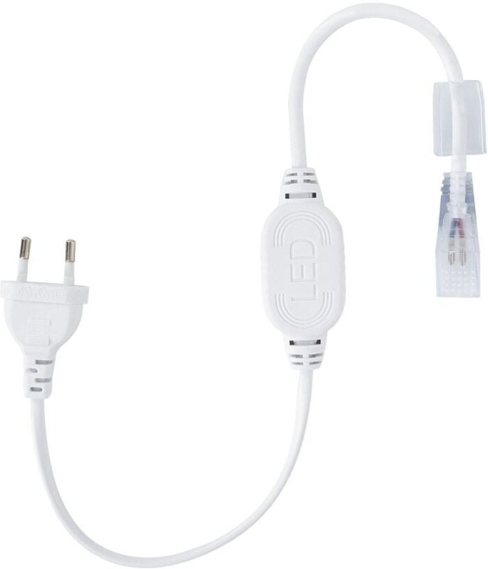 Efectoled - Gleichrichterstromkabel für LED-Streifen 220V ac 120 LED/m IP65 Einfarbig Schnitt alle 50cm Weiß