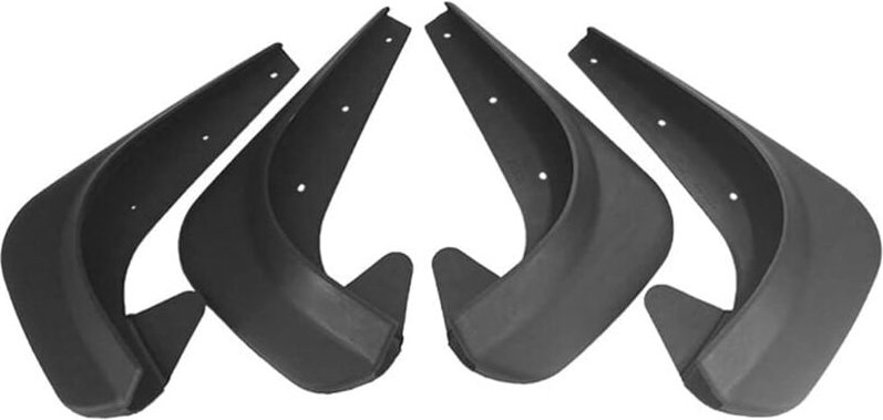 Ersandy - 4 Stück universelle Auto-Schmutzfänger, verschleißfest und spritzwassergeschützt