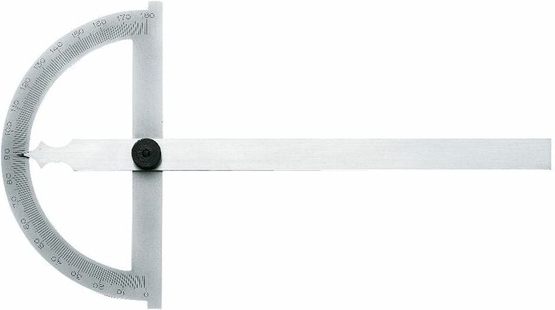 Gradmesser mit Feststellschraube 80mm - Winkelmesser Messbereich Messbereich 0-180 Grad