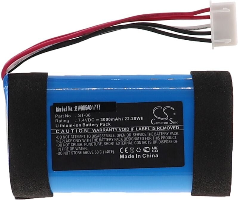 Vhbw - Akku Ersatz für Sony ID1057, IAJ002NA, ST-06 für Lautsprecher Boxen Speaker (3000 mAh, 7,4 v, Li-Ion)