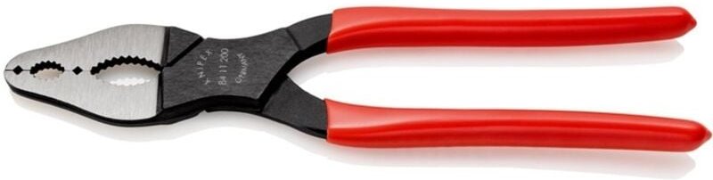 Fahrzeugkonuszange Gesamt-L.200mm Form 1 pol.Ku.-Überzug Knipex 8411200