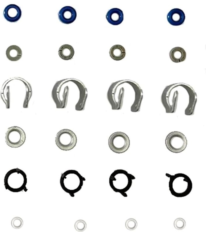 Tlily - 24 stücke/4Set Kraftstoff Injektor Düse O-Ring Dichtung Reparatur Kit 06H998907A für A4 Q5 Golf cc 1,8 2,0 t 06J...