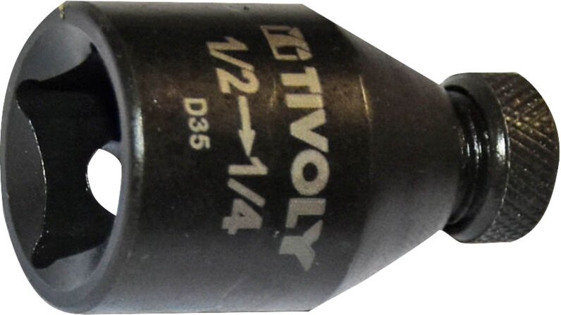 Vierkant-Schlagstecknuss F1/2' Sechskant-Bithalter 6,35 mm - Tivoly