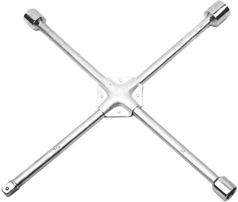 Kreuzschlitz-Radschlüssel, verstärkt, 17 x 19 x 22 x 1/2"""" mm