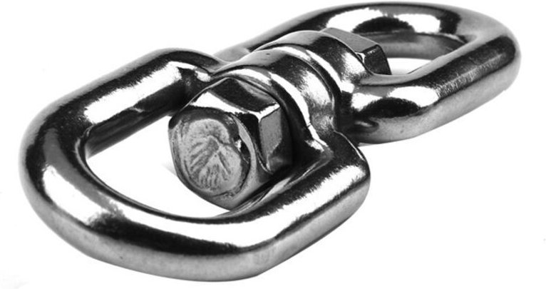 Zwei doppelseitige Drehringe aus M10 304 Edelstahl, Drehringe für Stuhlhaken