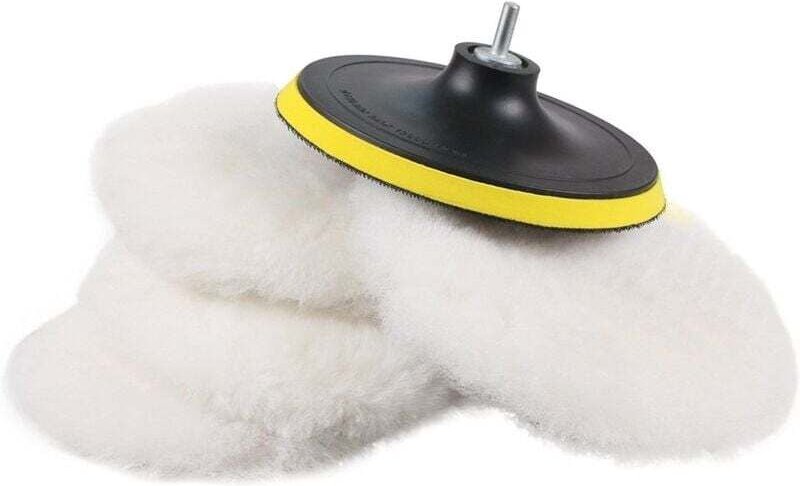 Ulisem5 Stück tao 150mm Polierhaube + Polierscheibe, Wolle, Polierschwamm, Polierpad, Polierpad mit M14 Bohradapter für ...