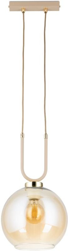 Hängelampe Mora Beige Glas 1xE27 20