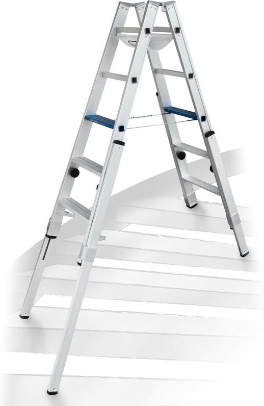 Iller Treppenhausleiter Multilift Ergo Plus eloxiert 2x5 Stufen