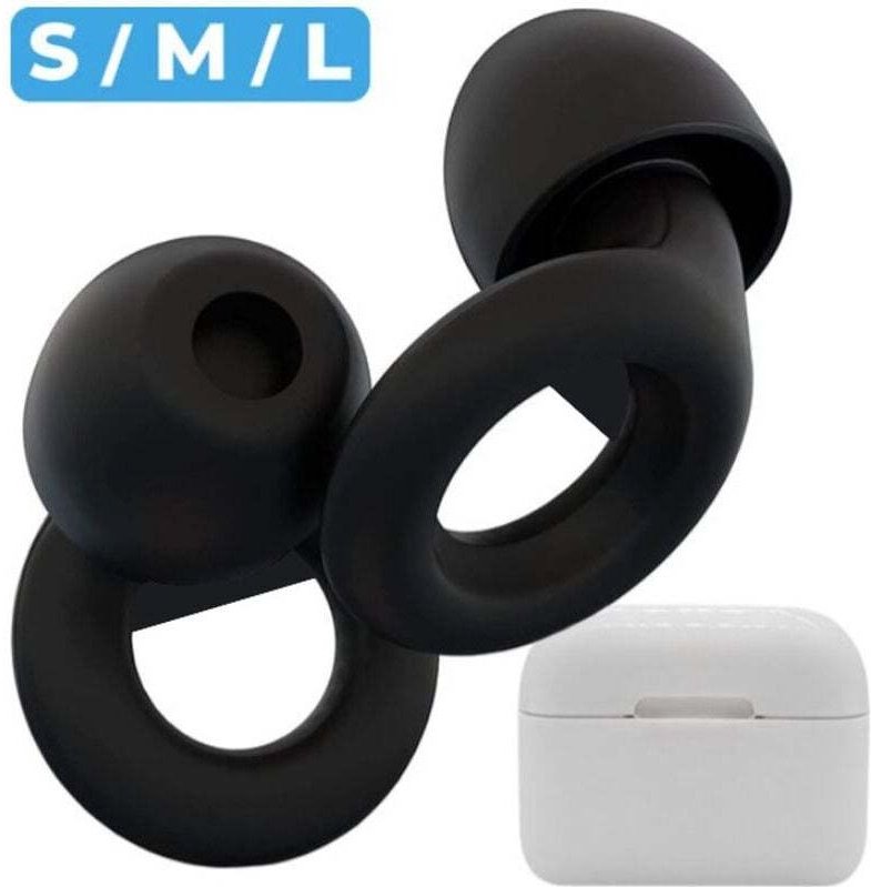 Geräuschdämpfende Ohrstöpsel – 30 dB Silikon-Ohrstöpsel – Zum Schlafen, für Konzerte, Motorradfahren und Schießen – Wied...