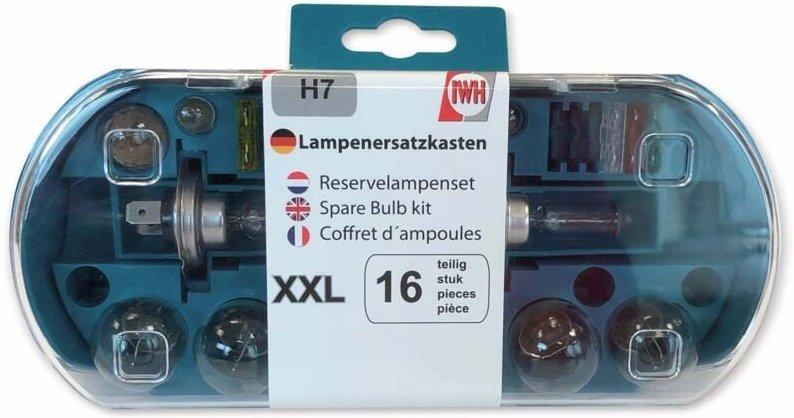 IWH - KFZ-Ersatzlampen-Set xxl H7, 16-teilig