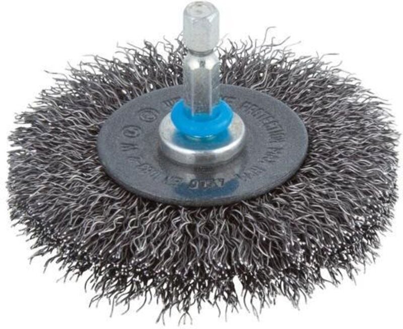 Scheibendrahtbürste ø 75 x 10 mm Schaft 6 mm Feilen, Schleifen, Bürsten - Wolfcraft