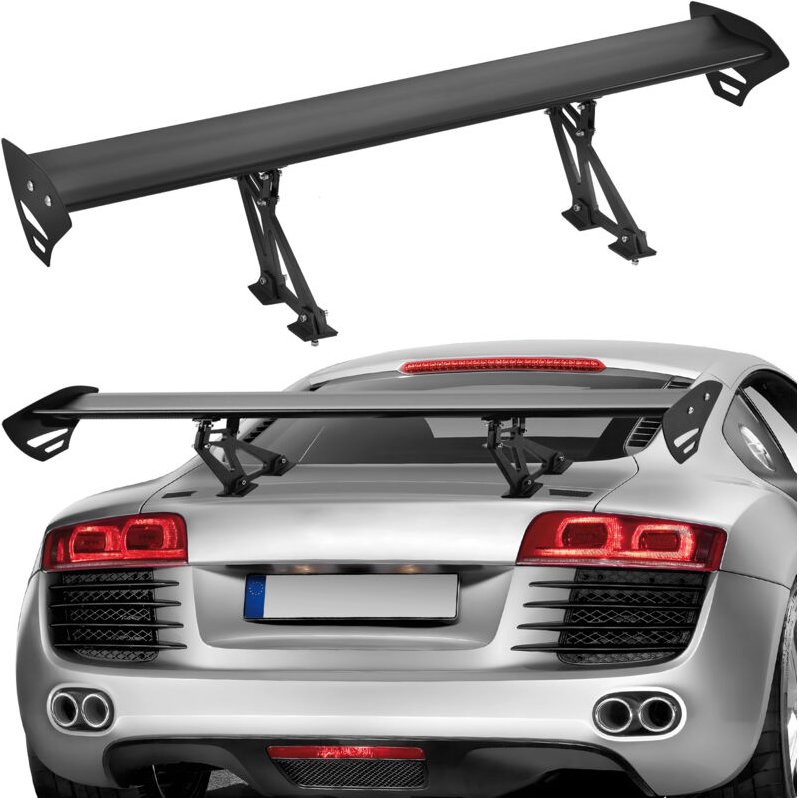 Gt Wing Autospoiler, 43,3 Zoll Universalspoiler mit Einzeldeck, verstellbares leichtes Aluminium, Auto-Heckspoilerflügel...