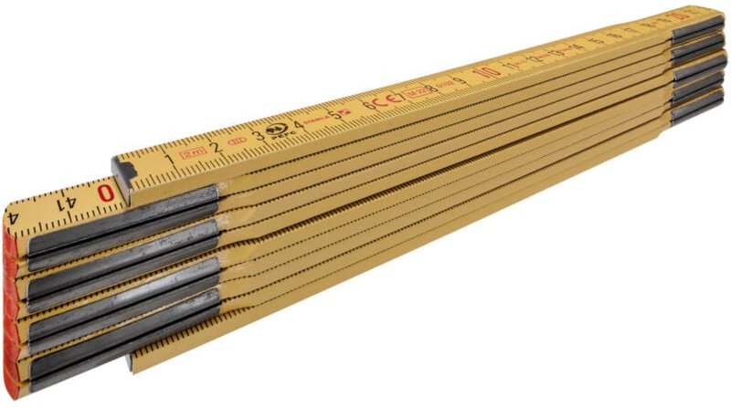 Holz-Gliedermaßstab Type 600 1104 Maßstab 2 m Buchenholz - Stabila