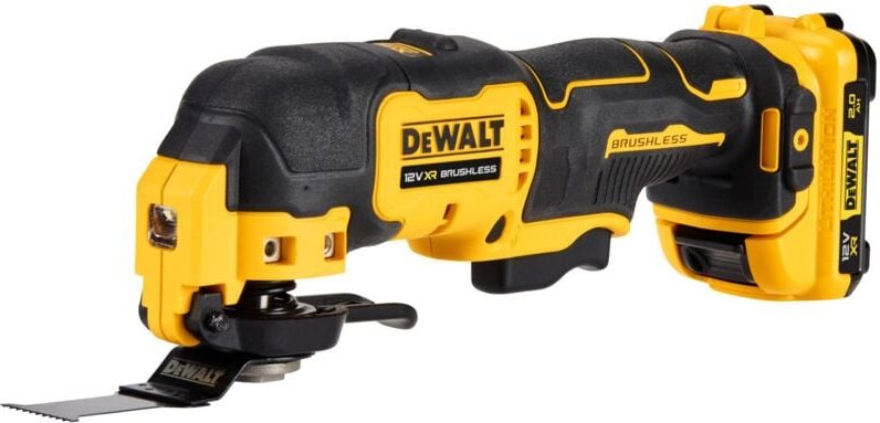 Akku-Multitool DCS353D2 12V xr mit 2x 2,0 Ah + Lader mit Zubehör, t-stak Box ii - Dewalt