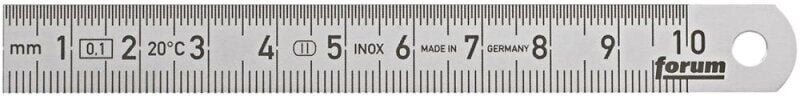Biegsamer Stahlmaßstab 100x13 mm rostfrei Forum