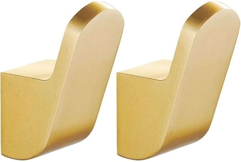 Sollbry - Kleiderhaken, 2 Stück Wandhandtuchhaken Badezimmerhaken Messinghaken Türhaken Wandhandtuchhaken Handtuchhaken ...