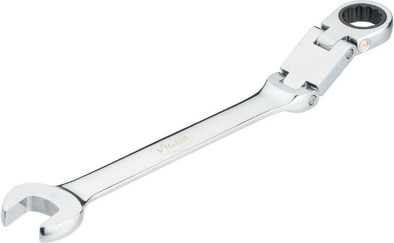 Doppelgelenk Ratschen-Ring-Maulschlüssel ∙ V6752-16 ∙ Außen Doppelsechskant Profil, Außen Sechskant Profil ∙ sw 16 mm