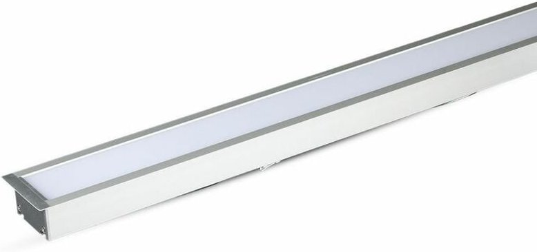 Thumbnail - 40W Linear Samsung Chip LED-Deckeneinbauleuchte, Silber, 120cm, Naturweiß - V-tac