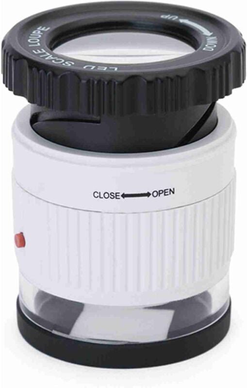 Led -Skala -Lupe 30x einstellbare Vergrößerungsgraber mit zum Lesen - Eosnow