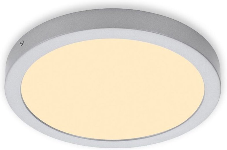 Thumbnail - Led Aufbauleuchte Aufbaulampe 3000K IP44 21 w silber Metall Ø30cm Briloner