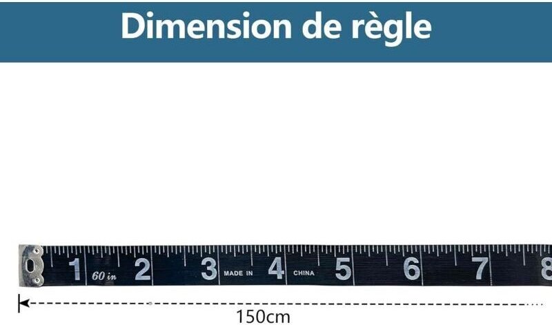 Doppelseitiges Maßband, Schneidermaßband – 150 cm/60 Zoll, geeignet zum Messen des Körpers und zum Nähen, Messwerkzeug f...