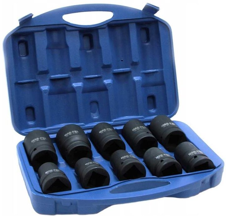 Kraftsteckschlüssel 1" 17-41MM 10Stk. M58261 MAR-POL