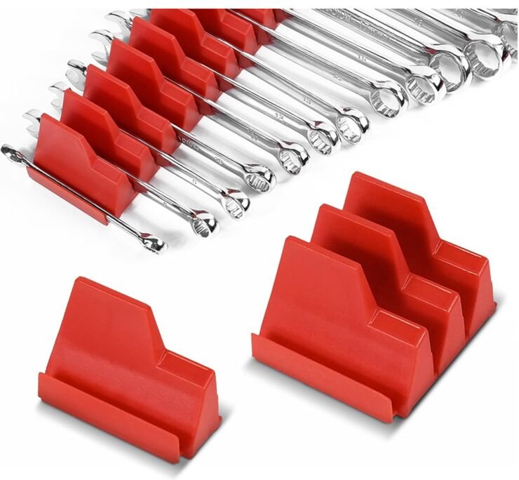 Magnetischer Schraubenschlüssel-Organizer für Werkzeugkästen, geeignet für 20 Schraubenschlüssel, ist perfekt für Garage...