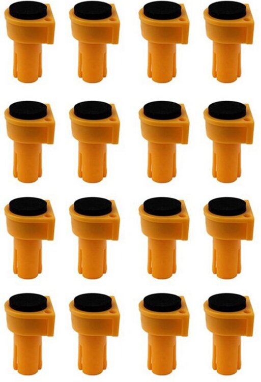 16-teilige Bankhaken, Bankhakenklemmen, nicht beschädigende Haken mit Ösenbremseinsätzen für 19-mm-Löcher